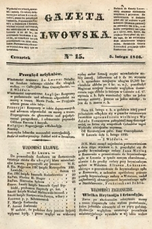 Gazeta Lwowska. 1846, nr 15