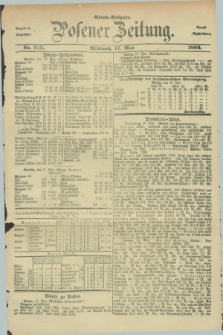 Posener Zeitung. Jg.89, Nr. 345 (17 Mai 1882) - Abend=Ausgabe.