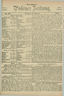 Posener Zeitung. Jg.90, Nr. 110 (13 Februar 1883) - Abend=Ausgabe