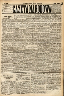 Gazeta Narodowa. 1886, nr 39