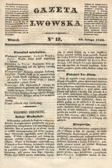 Gazeta Lwowska. 1846, nr 17