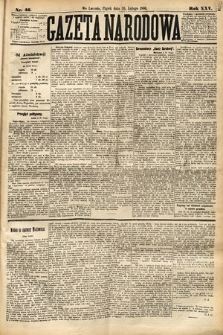 Gazeta Narodowa. 1886, nr 46