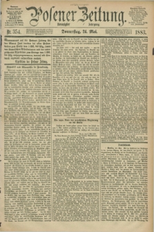 Posener Zeitung. Jg.90, Nr. 354 (24 Mai 1883) - Morgen=Ausgabe.