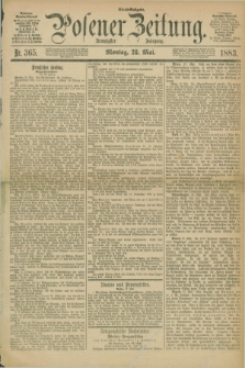 Posener Zeitung. Jg.90, Nr. 365 (28 Mai 1883) - Abend=Ausgabe.