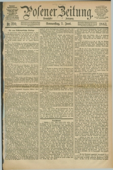 Posener Zeitung. Jg.90, Nr. 390 (7 Juni 1883) - Morgen=Ausgabe.