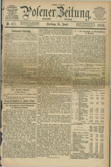 Posener Zeitung. Jg.90, Nr. 411 (15 Juni 1883) - Morgen=Ausgabe.