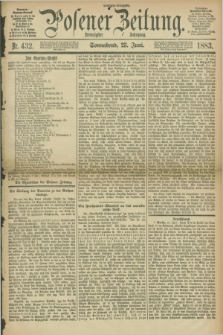 Posener Zeitung. Jg.90, Nr. 432 (23 Juni 1883) - Morgen=Ausgabe.