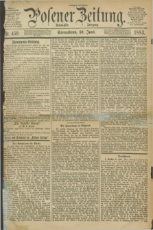 Posener Zeitung. Jg.90, Nr. 450 (30 Juni 1883) - Morgen=Ausgabe.