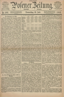 Posener Zeitung. Jg.90, Nr. 480 (12 Juli 1883) - Morgen=Ausgabe.