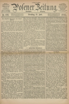 Posener Zeitung. Jg.90, Nr. 492 (17 Juli 1883) - Morgen=Ausgabe.