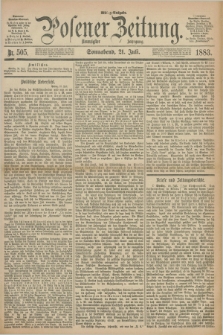 Posener Zeitung. Jg.90, Nr. 505 (21 Juli 1883) - Mittag=Ausgabe.