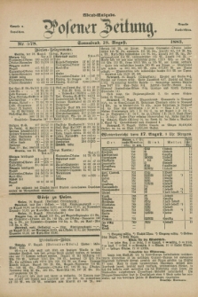 Posener Zeitung. Jg.90, Nr. 578 (18 August 1883) - Abend=Ausgabe.