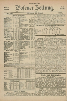 Posener Zeitung. Jg.90, Nr. 587 (22 August 1883) - Abend=Ausgabe.