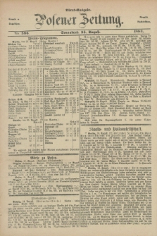 Posener Zeitung. Jg.90, Nr. 596 (25 August 1883) - Abend=Ausgabe.