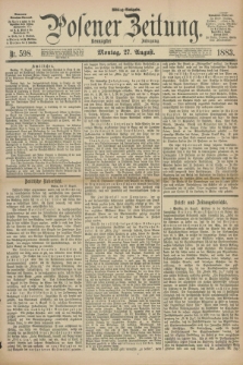 Posener Zeitung. Jg.90, Nr. 598 (27 August 1883) - Mittag=Ausgabe.