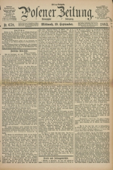 Posener Zeitung. Jg.90, Nr. 658 (19 September 1883) - Mittag=Ausgabe.
