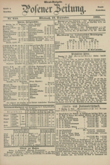 Posener Zeitung. Jg.90, Nr. 659 (19 September 1883) - Abend=Ausgabe.