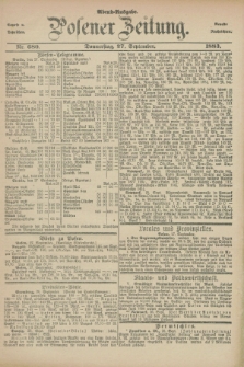 Posener Zeitung. Jg.90, Nr. 680 (27 September 1883) - Abend=Ausgabe.