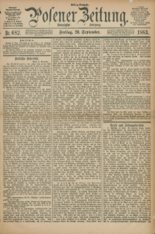 Posener Zeitung. Jg.90, Nr. 682 (28 September 1883) - Mittag=Ausgabe.