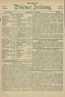 Posener Zeitung. Jg.90, Nr. 692 (2 Oktober 1883) - Abend=Ausgabe.