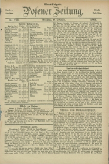 Posener Zeitung. Jg.90, Nr. 710 (9 Oktober 1883) - Abend=Ausgabe.