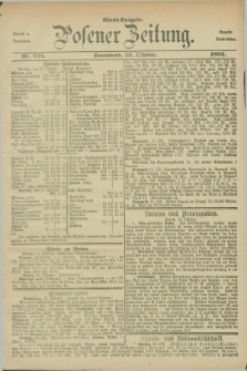 Posener Zeitung. Jg.90, Nr. 722 (13 Oktober 1883) - Abend=Ausgabe.