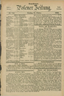 Posener Zeitung. Jg.90, Nr. 746 (23 Oktober 1883) - Abend=Ausgabe.