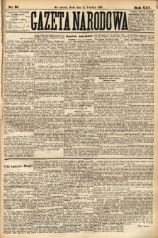 Gazeta Narodowa. 1886, nr 91