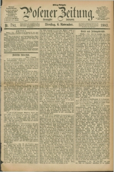 Posener Zeitung. Jg.90, Nr. 781 (6 November 1883) - Mittag=Ausgabe.