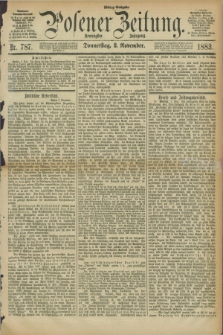 Posener Zeitung. Jg.90, Nr. 787 (8 November 1883) - Mittag=Ausgabe.