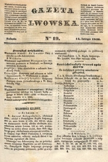 Gazeta Lwowska. 1846, nr 19