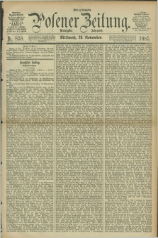 Posener Zeitung. Jg.90, Nr. 838 (28 November 1883) - Mittag=Ausgabe.