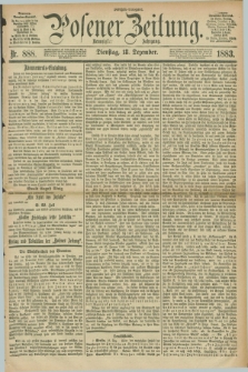 Posener Zeitung. Jg.90, Nr. 888 (18 Dezember 1883) - Morgen=Ausgabe. + dod.