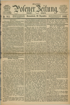 Posener Zeitung. Jg.90, Nr. 913 (29 Dezember 1883) - Mittag=Ausgabe.