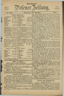 Posener Zeitung. Jg.90, Nr. 914 (29 Dezember 1883) - Abend=Ausgabe.