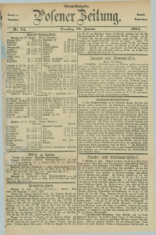 Posener Zeitung. Jg.91, Nr. 54 (22 Januar 1884) - Abend=Ausgabe.