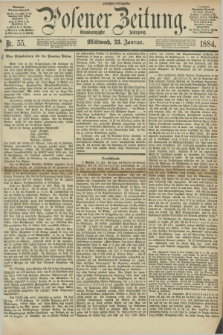 Posener Zeitung. Jg.91, Nr. 55 (23 Januar 1884) - Morgen=Ausgabe.
