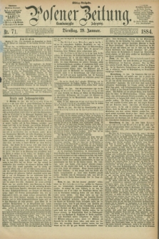 Posener Zeitung. Jg.91, Nr. 71 (29 Januar 1884) - Mittag=Ausgabe.