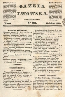 Gazeta Lwowska. 1846, nr 20