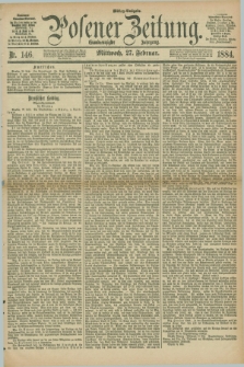 Posener Zeitung. Jg.91, Nr. 146 (27 Februar 1884) - Mittag=Ausgabe.
