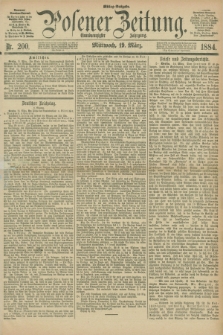 Posener Zeitung. Jg.91, Nr. 200 (19 März 1884) - Mittag=Ausgabe.