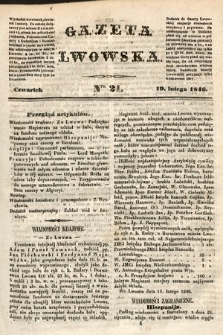 Gazeta Lwowska. 1846, nr 21