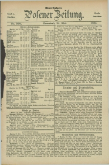 Posener Zeitung. Jg.91, Nr. 360 (24 Mai 1884) - Abend=Ausgabe.