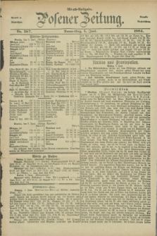 Posener Zeitung. Jg.91, Nr. 387 (5 Juni 1884) - Abend=Ausgabe.