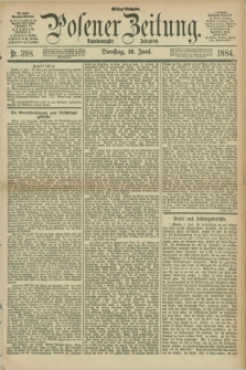 Posener Zeitung. Jg.91, Nr. 398 (10 Juni 1884) - Mittag=Ausgabe.