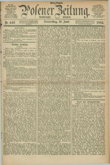 Posener Zeitung. Jg.91, Nr. 440 (26 Juni 1884) - Mittag=Ausgabe.