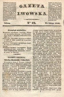 Gazeta Lwowska. 1846, nr 22