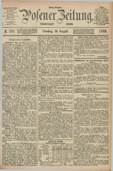 Posener Zeitung. Jg.96, Nr. 576 (20 August 1889) - Mittag=Ausgabe.