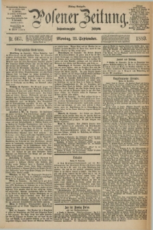 Posener Zeitung. Jg.96, Nr. 663 (23 September 1889) - Mittag=Ausgabe.