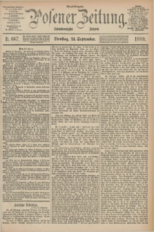 Posener Zeitung. Jg.96, Nr. 667 (24 September 1889) - Abend=Ausgabe.
